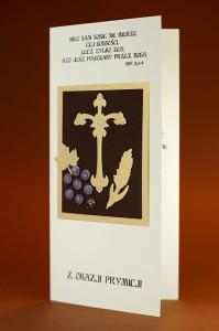 Z okazji Prymicji - kartka okolicznościowa