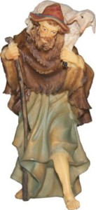 Szopka 15 cm - pasterz z kijem K077-20