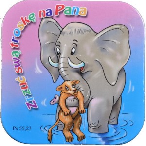 Podkładka korkowa "Zrzuć swą troskę na Pana"