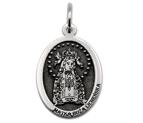 medalik z matką bożą
