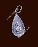 Medalik srebrny łezka - Matka Boża Częstochowska M274