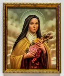 Obraz w drewnianej ramie - Święta Teresa