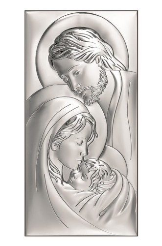 obrazy ze srebra ze Świętą Rodziną