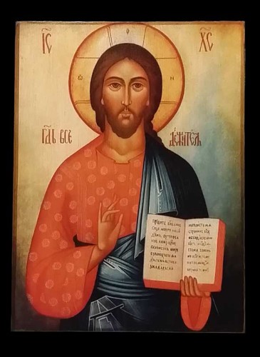 Ikona na drewnie Chrystus Pantokrator