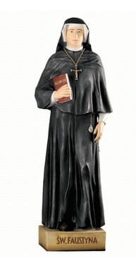 Święta Faustyna figura z żywicy 140 cm