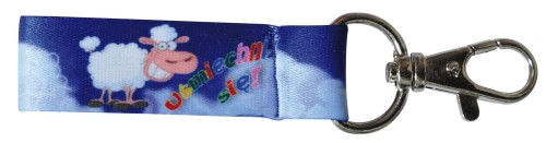 Smycz krótka- owieczka "Uśmiechnij się"