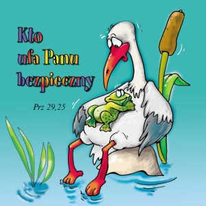 Podstawka korkowa "Kto ufa Panu będzie bezpieczny"