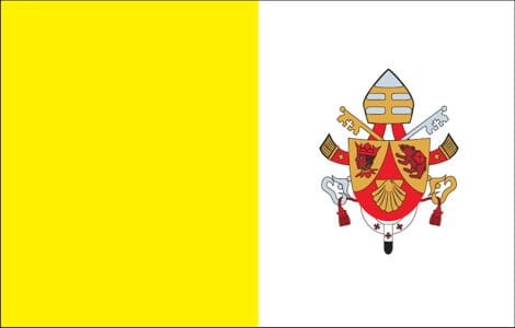 Flaga papieska z herbem Benedykta XVI 