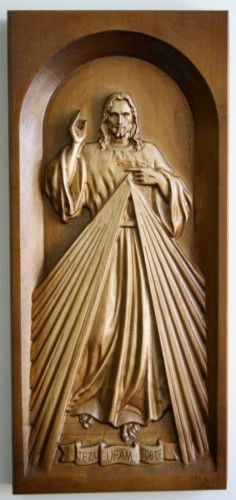 Jezu Ufam Tobie 32F - Obraz z drewna