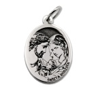 Medalik srebro 925 laser Święta Rodzina