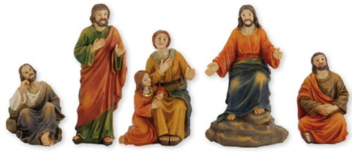 Pasja - Kazanie na górze, figury żywiczne K2018