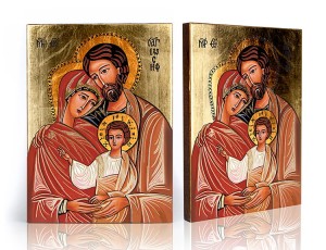 Ikona z certyfikatem - Święta Rodzina