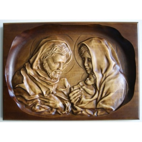 obraz z drewna Św. Rodzina