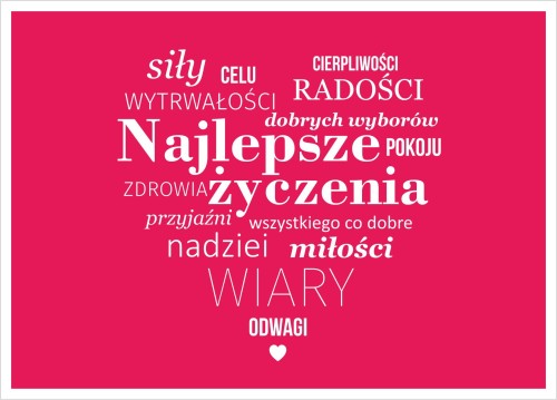 Kartka najlepsze życzenia