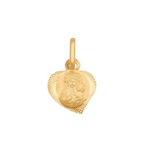 Złoty medalik Matka Boska Częstochowska
