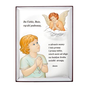 Obrazek Aniołka z modlitwą "I"31300CER