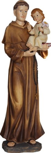 Święty Antoni figura żywiczna - różne wielkości H120
