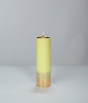 Świeca liturgiczna ołtarzowa 22/63 żółte i białe