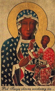 Ikona z certyfikatem Matka Boska Częstochowska