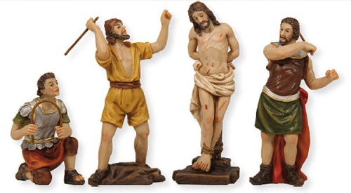 Pasja - Chłosta Chrystusa, figury żywiczne K2010