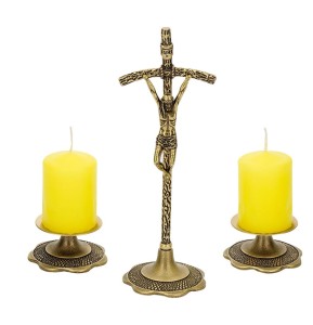 Zestaw kolędowy papieski mały kolor mosiężny 00-06