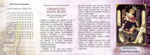 folderek z nowenną pompejańską
