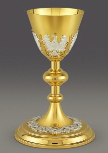 Kielich współczesny z orłami  U-040