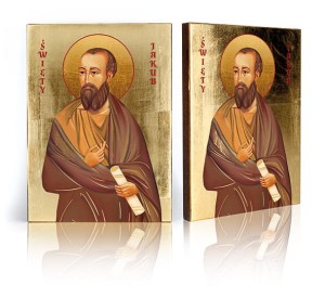 Ikona z certyfikatem - Święty Jakub