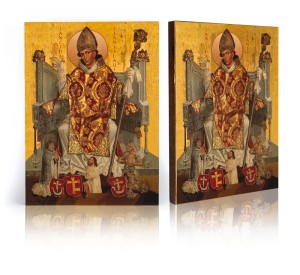 Ikona z certyfikatem - święty Stanisław