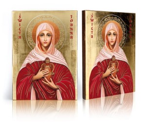 Ikona z certyfikatem - Święta Joanna