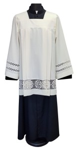 Komża kapłańska w kolorze ecru z tropiku KKG2