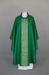 Ornat eucharystyczny zielony z pasem tkanym 1-282
