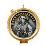 Cyborium złocone, zamykane 