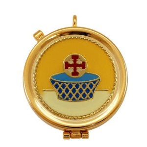 Duże cyborium złocone, zamykane S/506-32