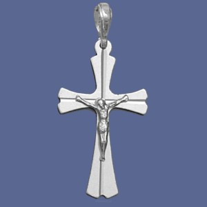 Krzyż ze srebra z Chrystusem KD2009