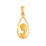 Złoty medalik Matka Boska współczesny