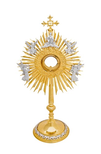 monstrancja złocona