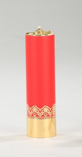 świeca olejowa czerwona