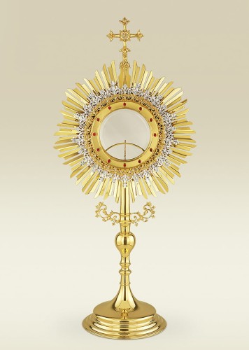 monstrancja na dużą hostie