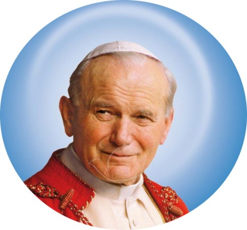 naklejka ze Św. Janem Pawłem II