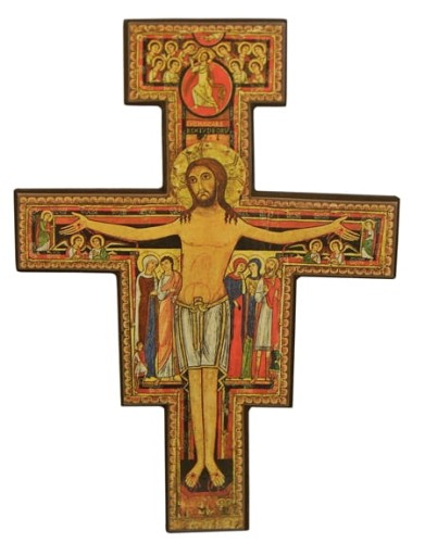 Krzyż św. Damiana z Asyżu - Franciszkański - różne wielkości 