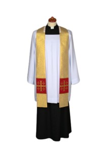 STUŁA złota z krzyżami jerozolimskimi 4-105-6