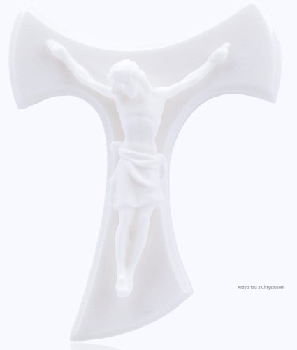 krzyż tau z chrystusem