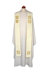 STUŁA eucharystyczna ecru 4-173-1