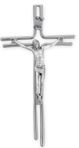 krzyż ścienny metalowy