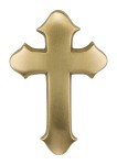 Krzyż z otworem do mocowania (urna, nagrobek)