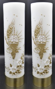 Zestaw świec ołtarzowych IHS