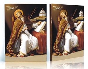 Ikona z certyfikatem Święty Grzegorz