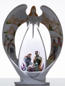 Szopka podświetlana Bożonarodzeniowa Anioł KS14A083