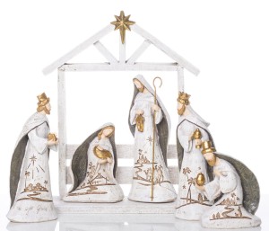 Figury do szopki bożonarodzeniowej zestaw 6 sztuk HK-8169